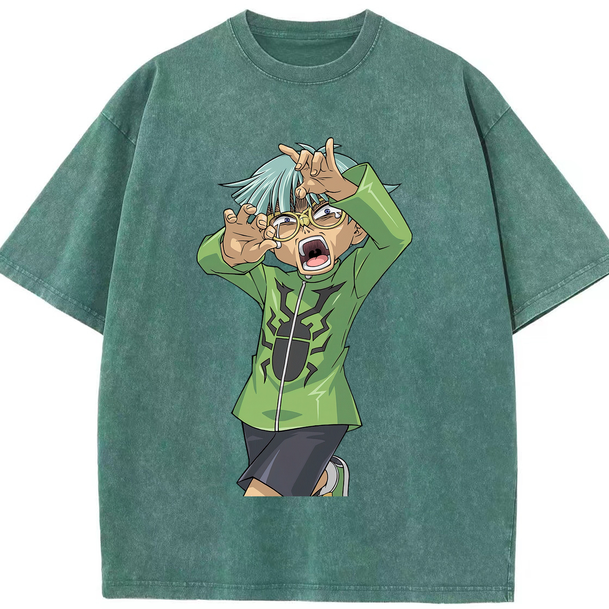 （画像用） 遊☆戯☆王 Yu-Gi-Oh! 綿100% ヴィンテージ風 半袖Tシャツ（フロントプリント）